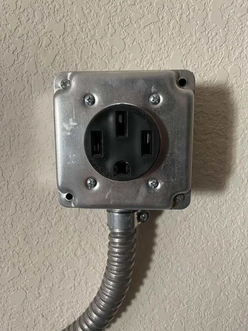 NEMA 14-50 outlet installed for Electrical Panel Upgrade in Ralston