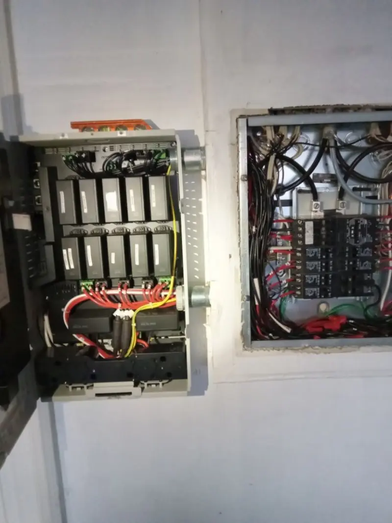 Electrical panel upgrade completed for Security Camera Wiring in Ralston